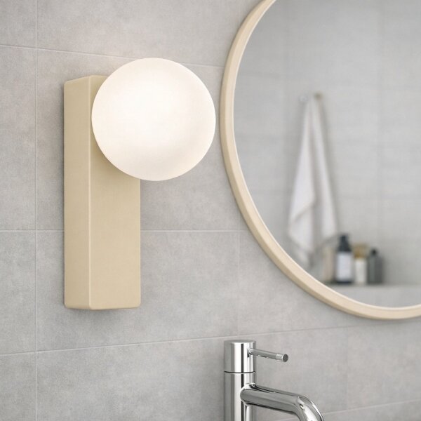 Open Design OR85549 - Aplică de perete pentru baie BOLETTA 1xG9/8W/230V IP44 bej