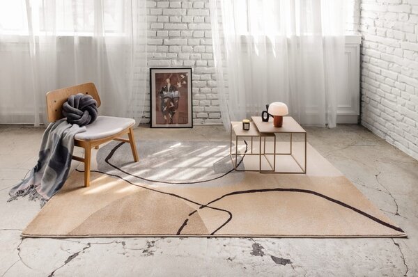 Covor bej 200x290 cm Abstracta – Bonami Selection