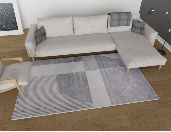Covor gri lavabil 80x150 cm – Vitaus