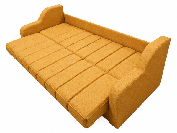 Canapea ALEX extensibila, 3 locuri, cu lada de depozitare, stofa bej, 220x90x90 Albastru inchis