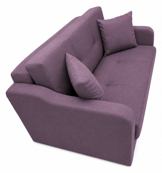 Canapea SAMY NEXT extensibila, 2 locuri, cu lada de depozitare, catifea plusata gri, cadru metalic, 152x100x92 cm Mov, stofa