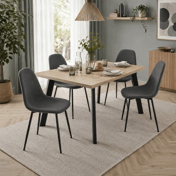 CT-V2972 GREY2 szürke szövet étkezőszék