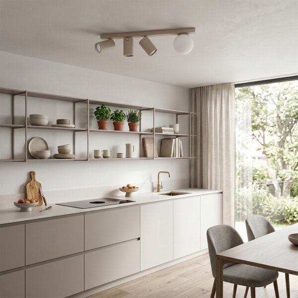 Brilagi - Spot de tavan SELE BALL 3xGU10/30W/230V + 1xG9/10W bej