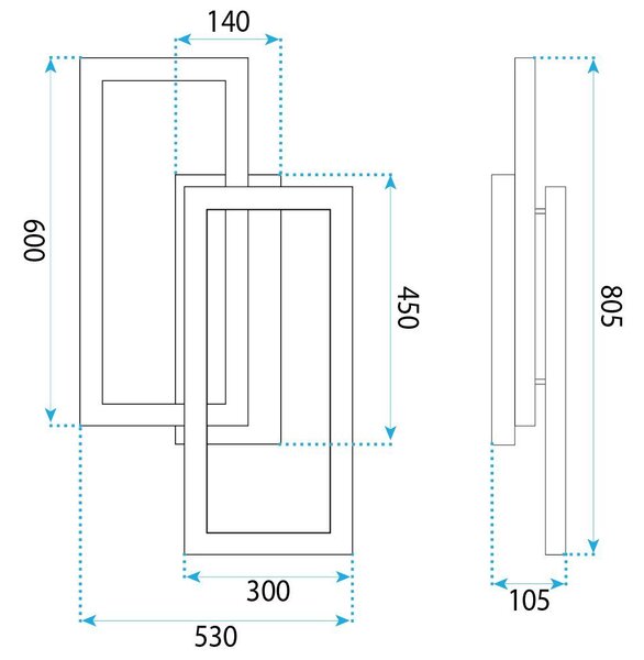 Lampă de tavan LED SWE059-C BLACK