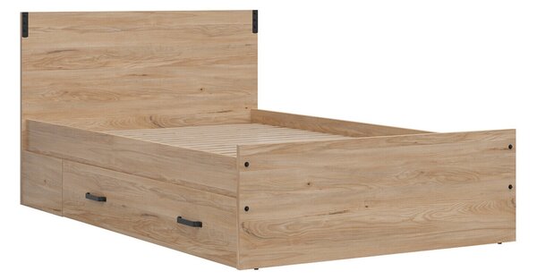 Pat Romelbu 121, Cenușă, PAL laminat, 91x128x205cm