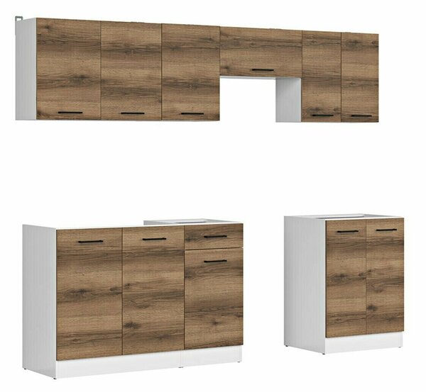Set de bucătărie Boston 498, 230x47cm, 101.8 kg