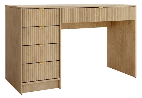 Birou Comfivo Papilio, Stejar Cremona, PAL laminat, MDF, 76x120x55cm, 34 kg