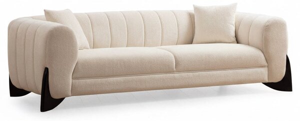 Canapea 3 locuri Sandreo Avni, Alb, 248x70x100 cm