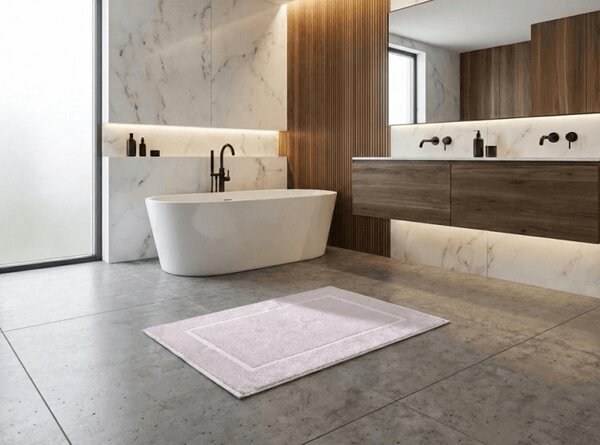 Covoras baie pentru hoteluri 750g/m2 alb