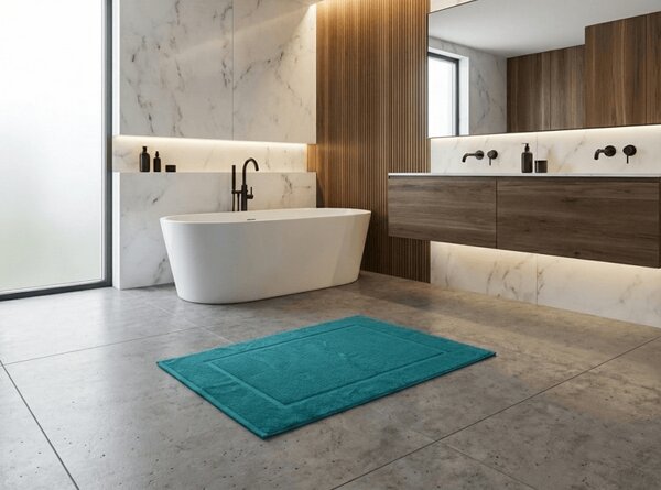 Covoras baie pentru hoteluri 750g/m2 cian