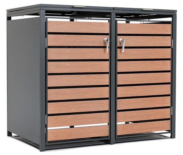 Carcasă pentru 2 coșuri de gunoi 120l sau 240l Bremen CoverTech