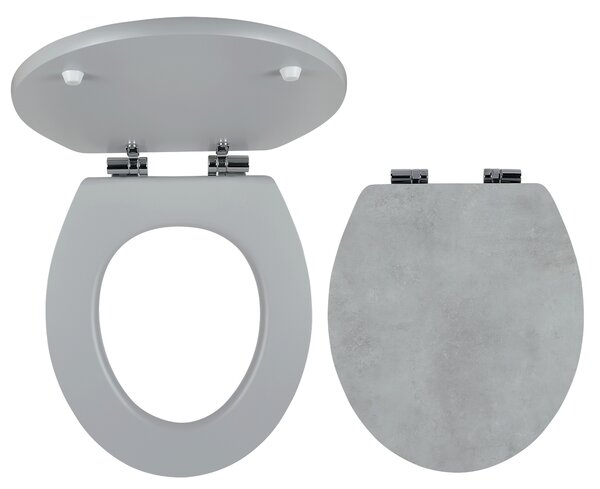 Novaservis - Scaun WC, MDF cu imprimeu, balamale metal-crom, WC/SOFTSTONE1