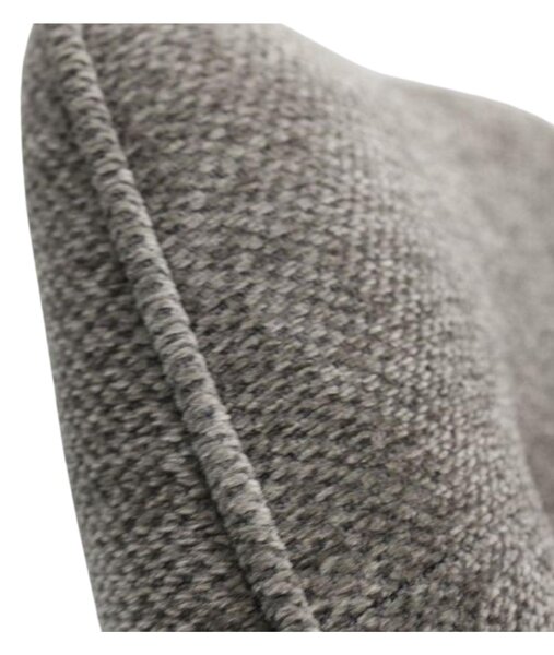Scaun de dining pivotant Avola chenille grafit, picioare metalice