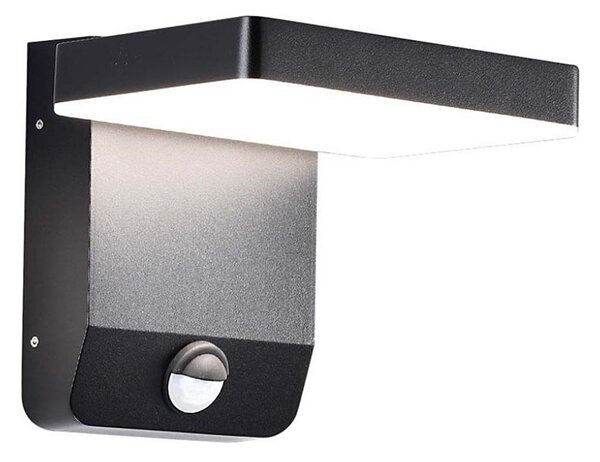 LED Aplica exterior cu senzor LED/17W/230V 4000K negru