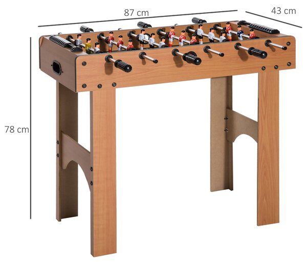 HOMCOM Teren de Fotbal Balilla Profesionala in Lemn MDF, 87x 4 x78cm | Aosom Romania