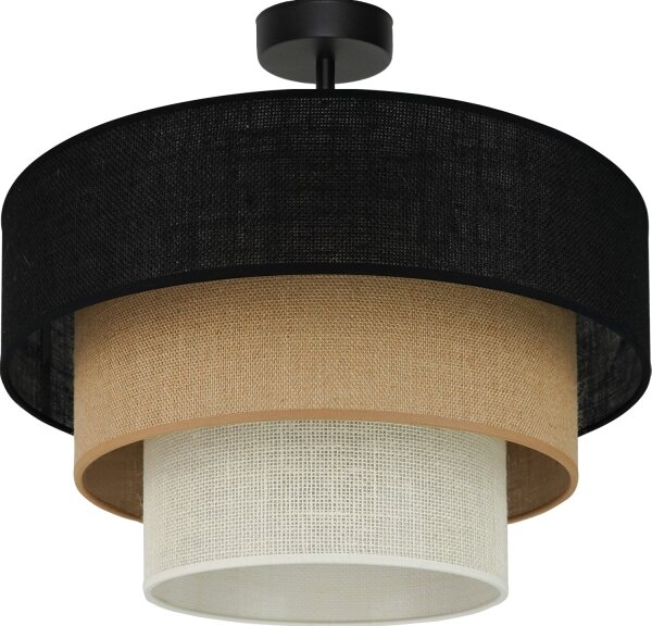 Brilagi - Plafonier ASPEN LUNETA 1xE27/15W/230V pr. 45 negru/bej/crem