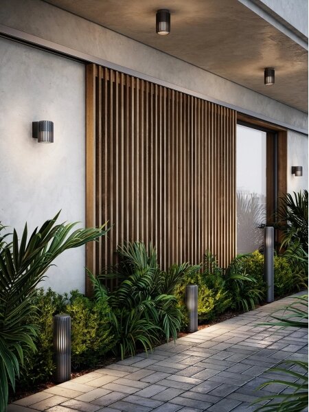 Lampă de exterior Nordlux ALUDRA 1xE27/15W/230V IP44 antracit 95,4 cm