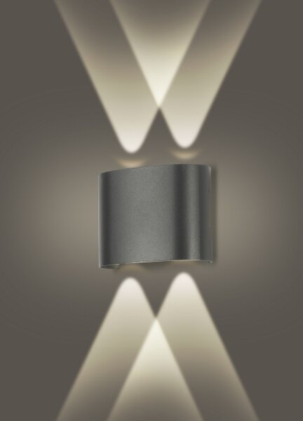 Brilagi - Aplică de perete LED pentru exterior FLAREBOX LED/4W/230V antracit IP65
