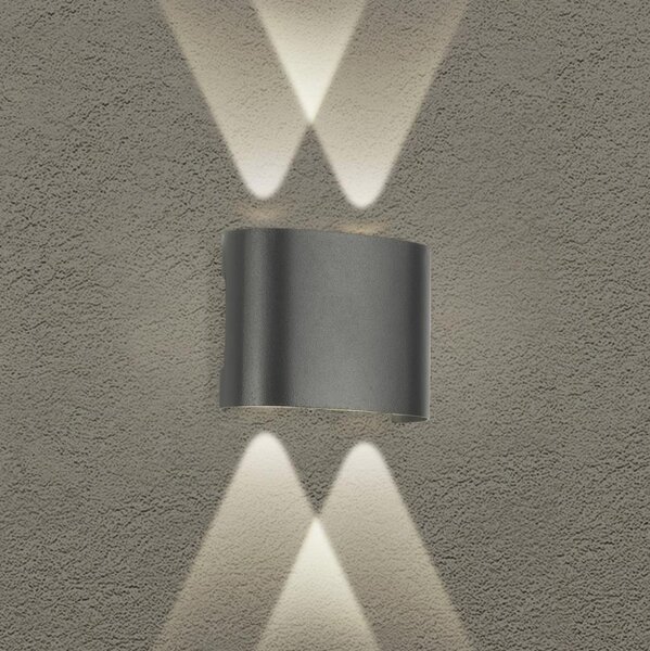 Brilagi - Aplică de perete LED pentru exterior FLAREBOX LED/4W/230V antracit IP65