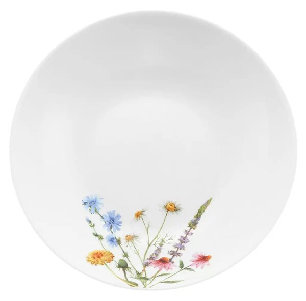 Farfurie adanca 20cm, sticla opal, Bloom