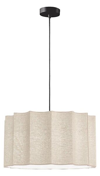 Lampă suspendată pe cablu WAVY 1xE27/14W/230V bej