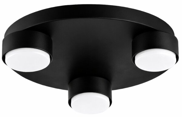 Brilagi - Plafonieră LED RGB dimabilă MONO, 3x GX53/14W/230V, Wi-Fi Tuya, diametru 30 cm, neagră