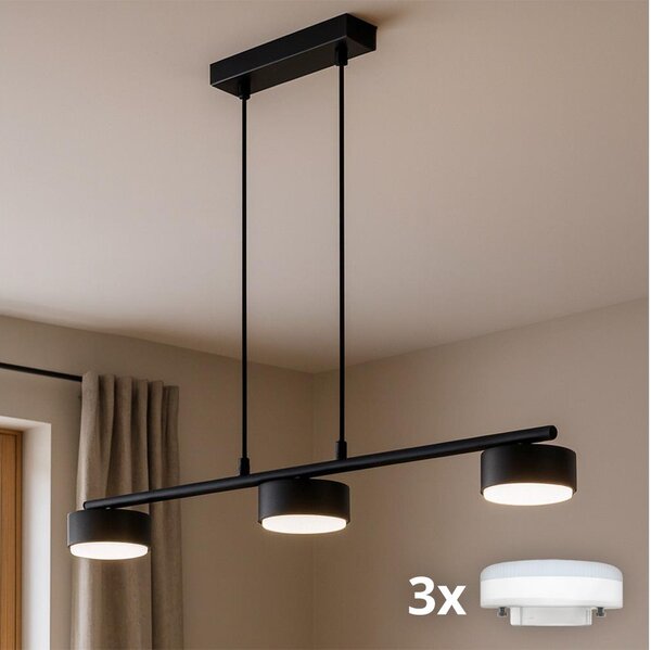 Brilagi - Lustru LED RGB dimabil pe cablu MONO 3xGX53/14W/230V Wi-Fi Tuya negru