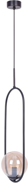 Kaja Venta lampă suspendată 1x40 W negru-chihlimbar K-5120