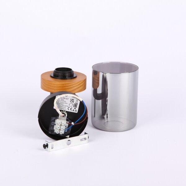 Lampă de masă FINCA 1xE27/40W/230V metal/lemn Globo 15557W