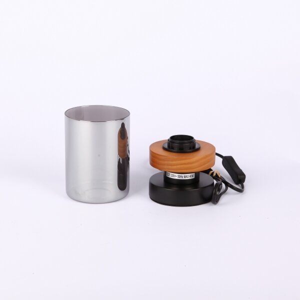 Lampă de masă FINCA 1xE27/40W/230V metal/lemn Globo 15557T