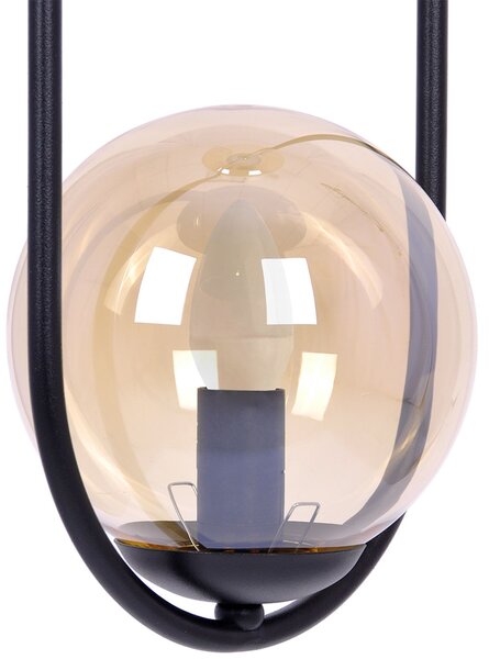 Kaja Venta lampă suspendată 1x40 W negru-chihlimbar K-5120