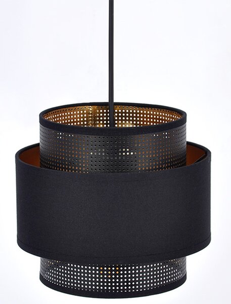 Kaja Amos lampă suspendată 1x40 W negru-auriu K-5280