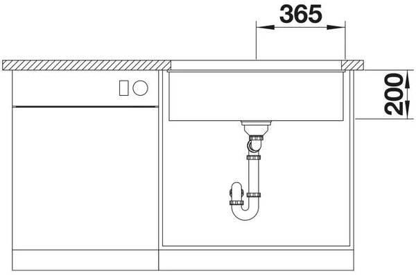 Blanco Etagon 700-U chiuvetă din granit 73x46 cm alb 527767