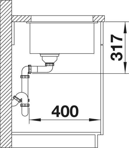 Blanco Etagon 700-U chiuvetă din granit 73x46 cm alb 527767