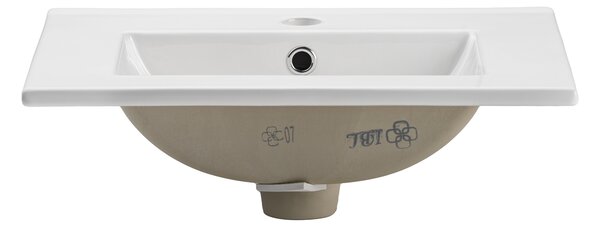 Comad Dance White lavoar 51x40 cm dreptunghiular încastrat alb luciu UM2050RBDANCE50DP