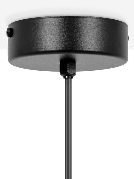 Kaja Venta lampă suspendată 1x10 W negru-chihlimbar K-5476