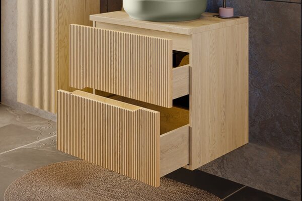 Comad Nordic Cremona dulap 60x45.8x57 cm sub chiuveta pe perete stejar NORDIC CREMONA 82-60-46-2S