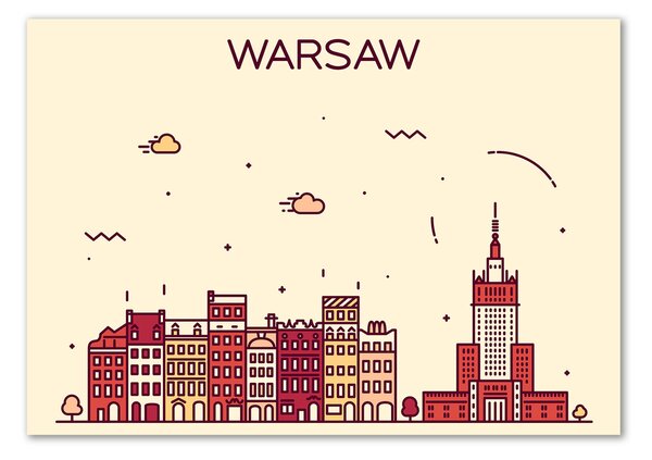 Fotografie imprimată pe sticlă Varșovia, Polonia