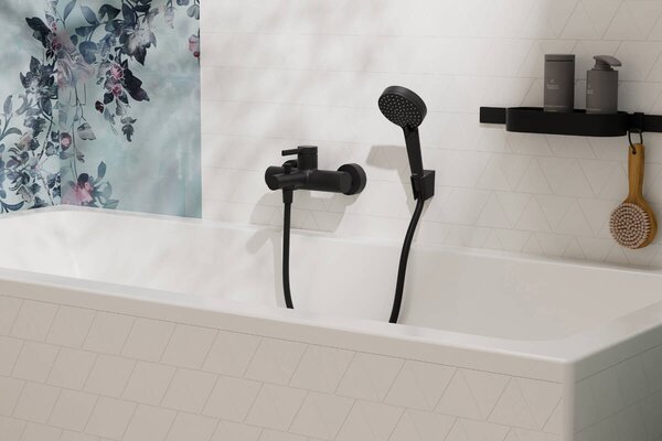 Hansgrohe Zesis S baterie cadă-duș perete negru 74420670