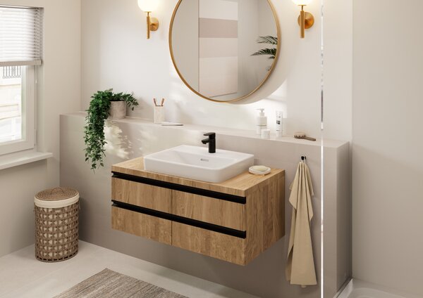 Hansgrohe Vernis Blend baterie lavoar stativ negru 71558670