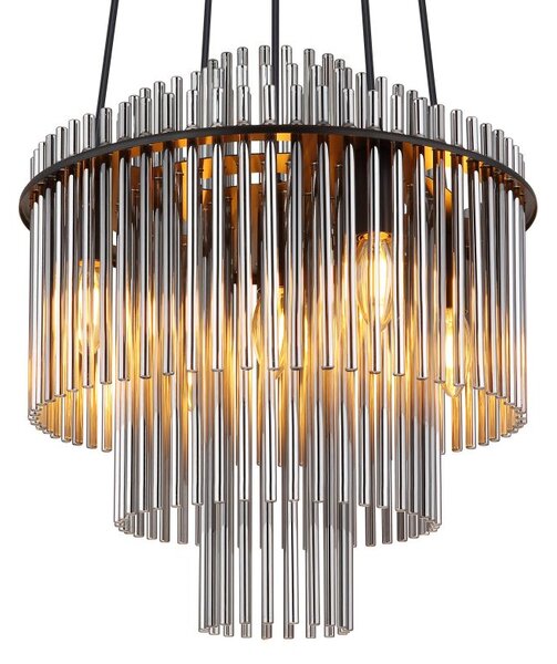 Globo Lighting Gorley lampă suspendată 5x40 W fumuriu 15698H2