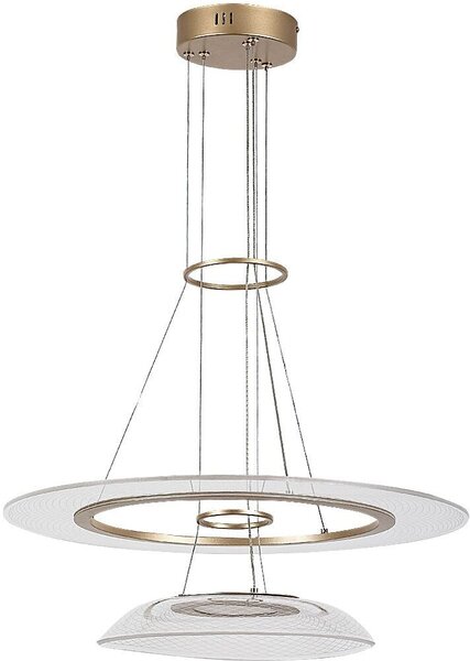Rabalux Zofrael lampă suspendată 2x36 W auriu 72412