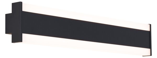 Lampă de perete modernă neagră CCT 60cm incl. LED IP54 - Vanya