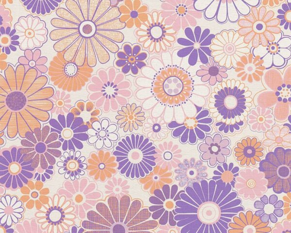 Tapet vlies pentru perete retro chic 39535-1