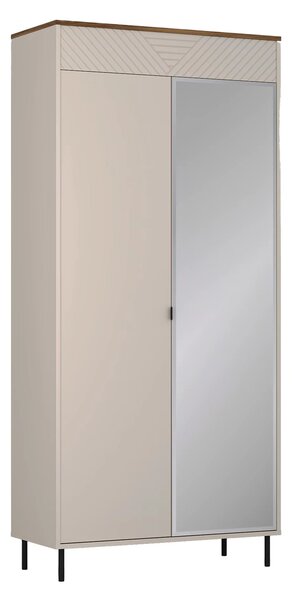 Dulap in doua usi EVO, casmir/stejar, PAL laminat, 90x40x194 cm