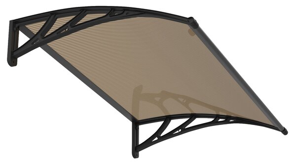 Copertină PREMIUM 40x60 cm, placă 6 mm dintr-o bucată – Negru/Bronz