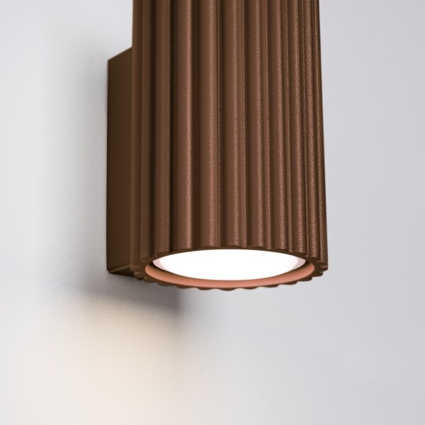 Brilagi - Aplica de perete LED CRESTO 1xGU10/10W/230V 10 cm maro