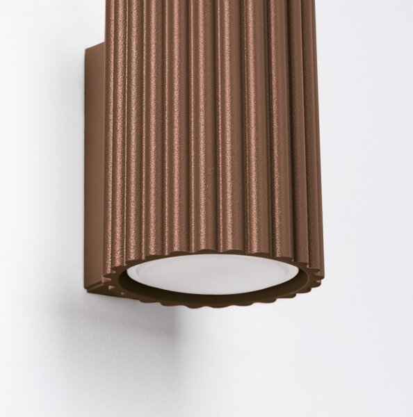 Brilagi - Aplica de perete LED CRESTO 1xGU10/10W/230V 10 cm maro