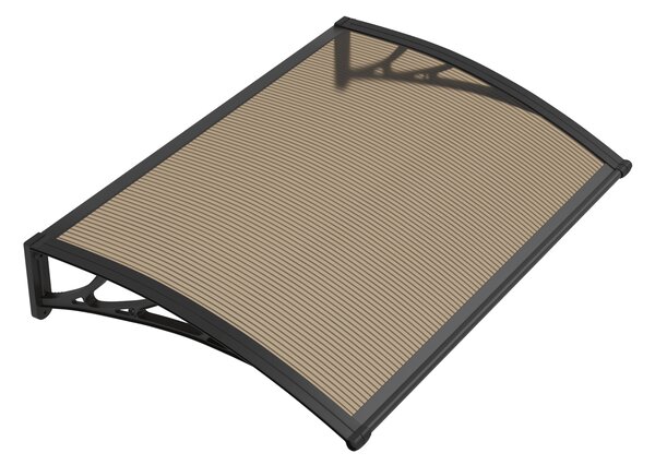 Copertină PREMIUM 40x60 cm, placă 6 mm dintr-o bucată – Negru/Bronz