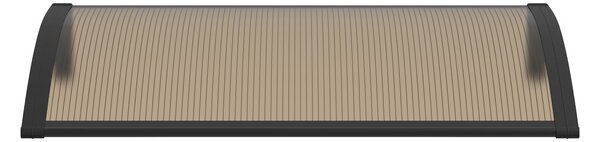 Copertină PREMIUM 40x60 cm, placă 6 mm dintr-o bucată – Negru/Bronz